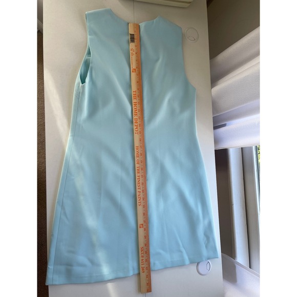 Alice + Olivia Powder Blue Shift Dress Sleeveless Zip Back Size‎ 10 NWT - Picture 7 of 8